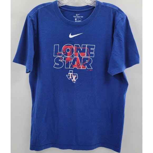 Nike‎ Texas Rangers Lone Star MLB Men's Size M, Short Sleeve - Picture 1 of 4